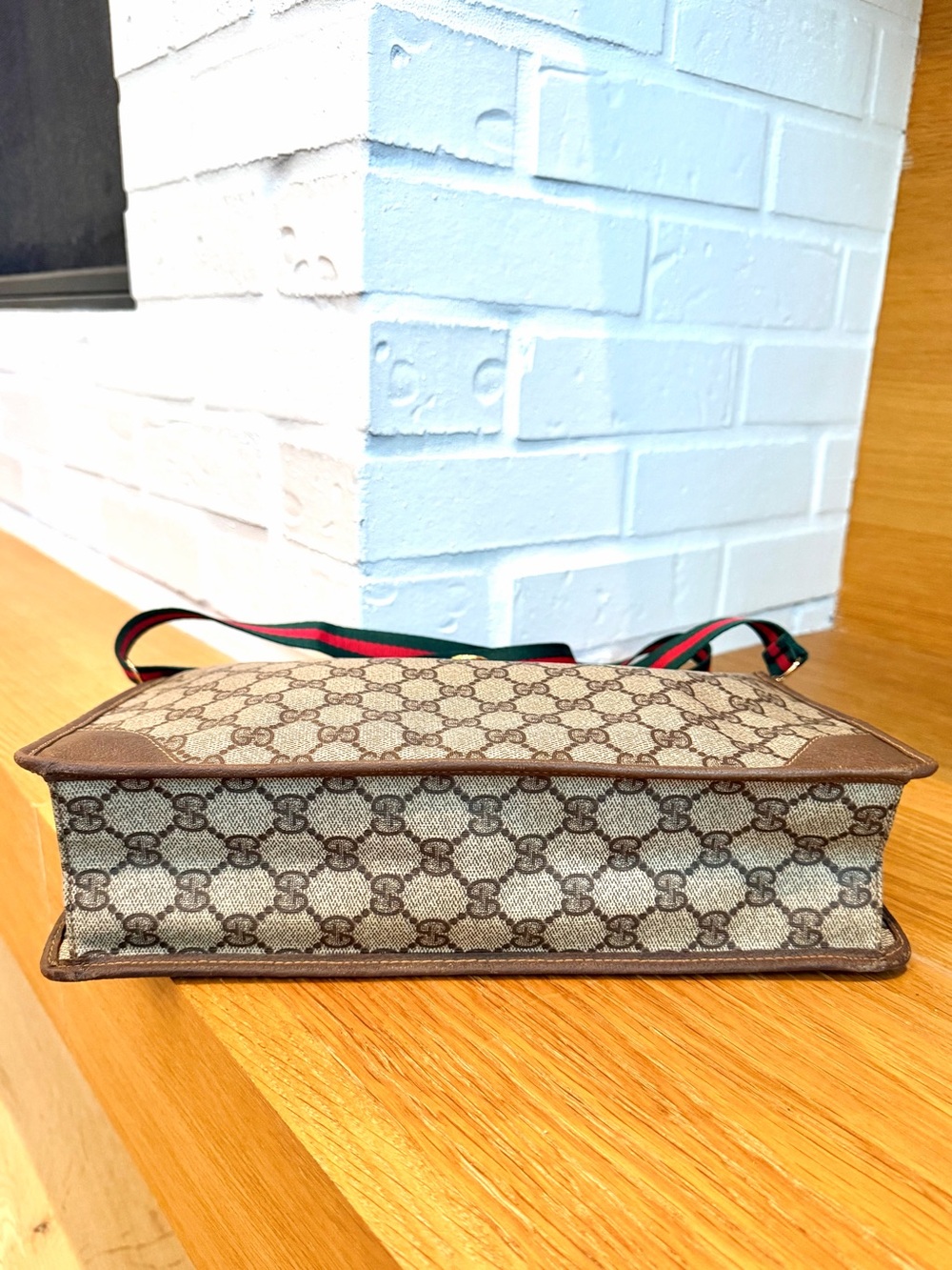 Gucci Authentic Vintage Monogram Canvas Clutch / Crossbody Bag - Picture 6 of 13
